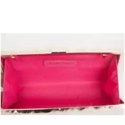 Faux Fur Hard Case Clutch