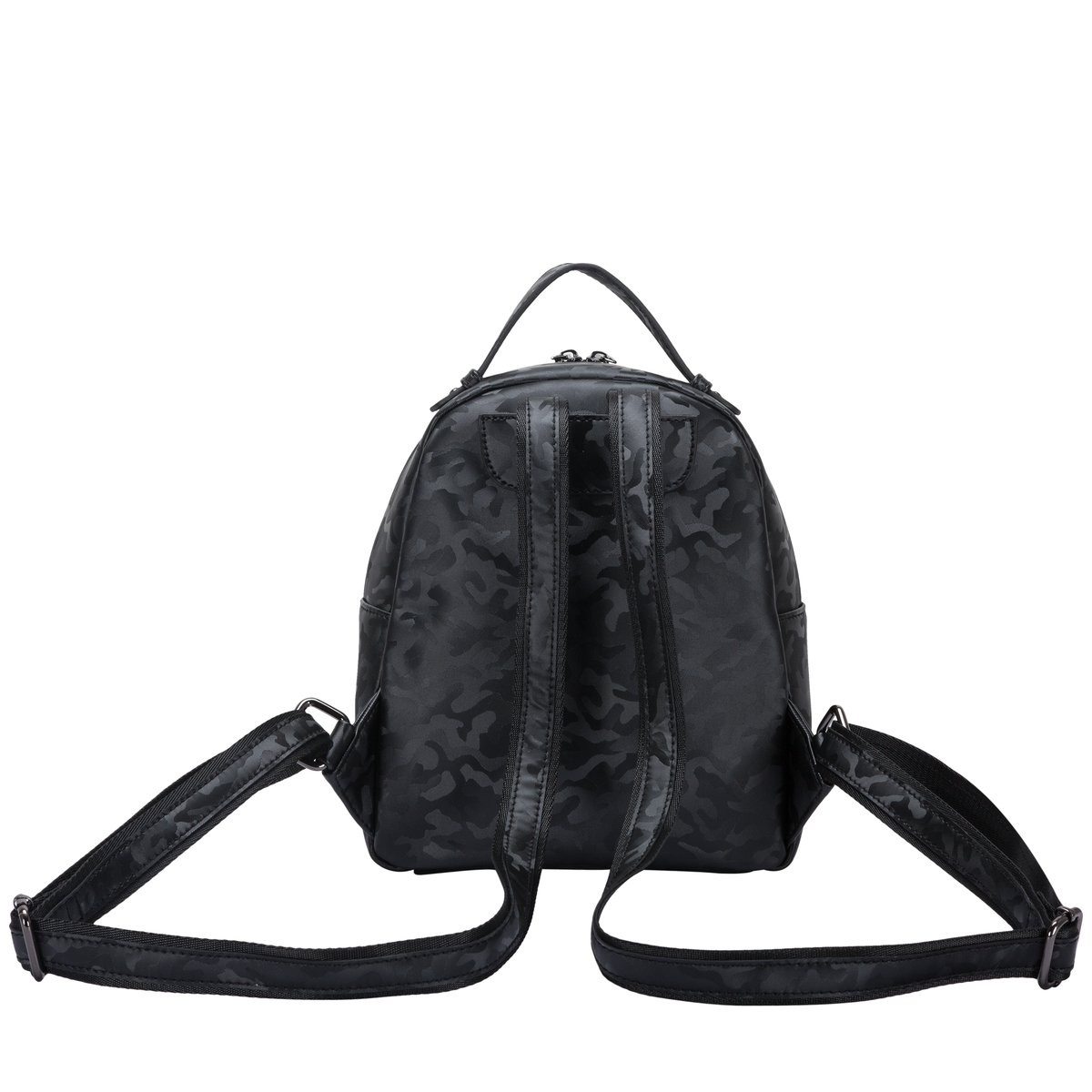 Camo Print Zipped Pocketed Backpack