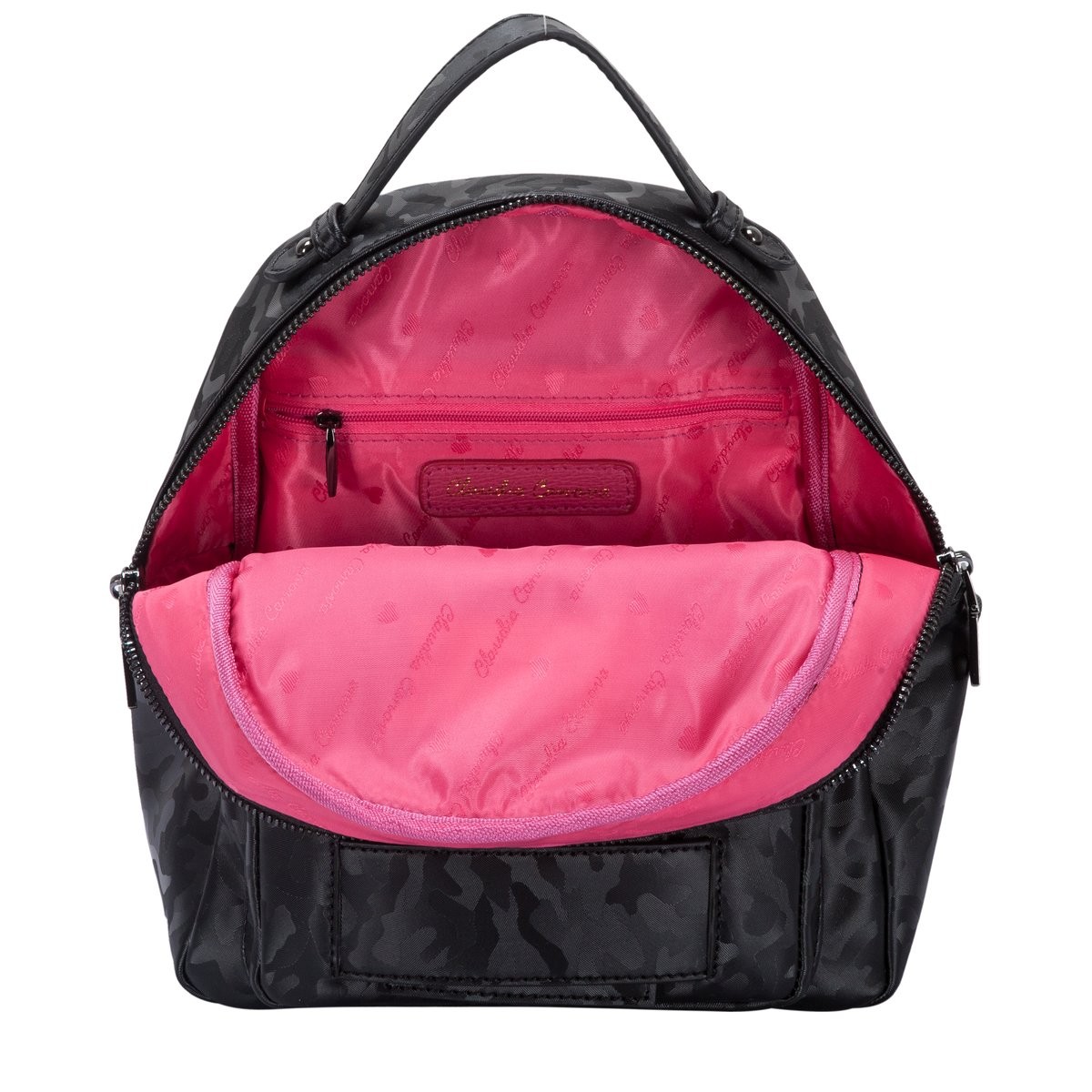 Camo Print Zipped Pocketed Backpack