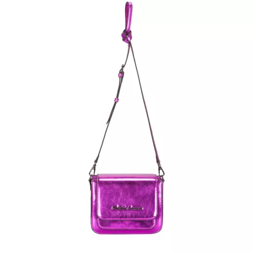 Metallic Small Flapover Cross Body Model