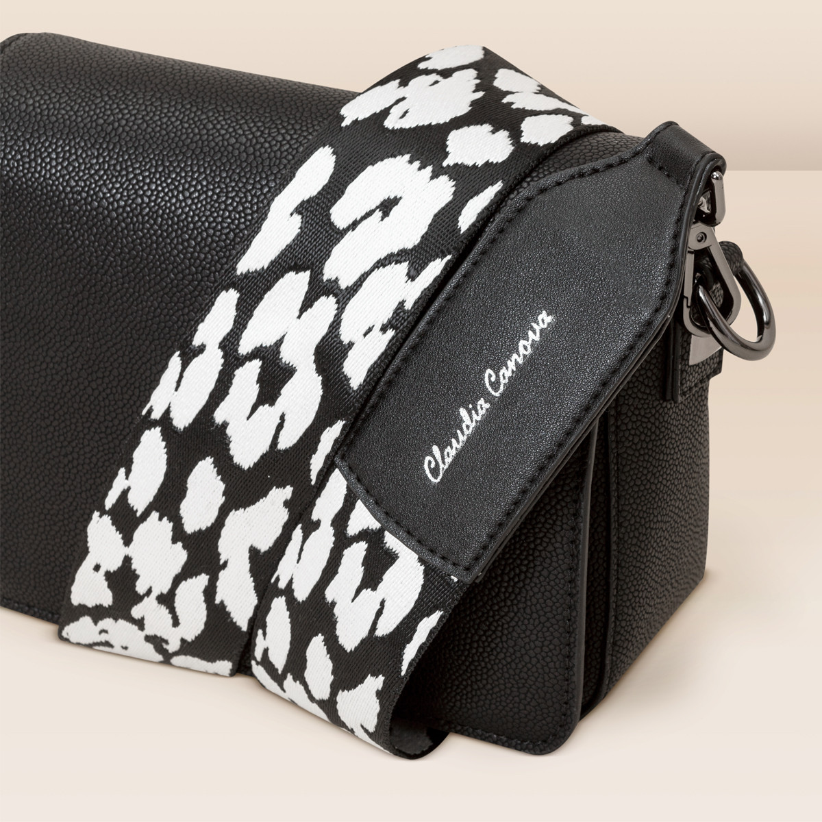 Leopard Print Bag Strap