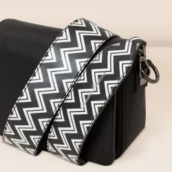 Zigzag Print Interchangeable Bag Strap