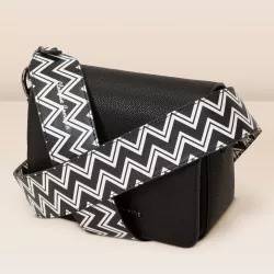 Zigzag Print Interchangeable Bag Strap