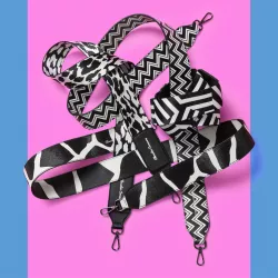 Zigzag Print Interchangeable Bag Strap