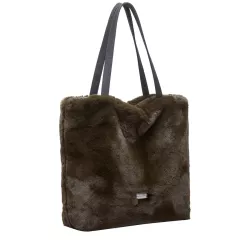 Faux Fur Shoulder / Tote Bag