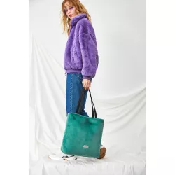 Faux Fur Shoulder / Tote Bag