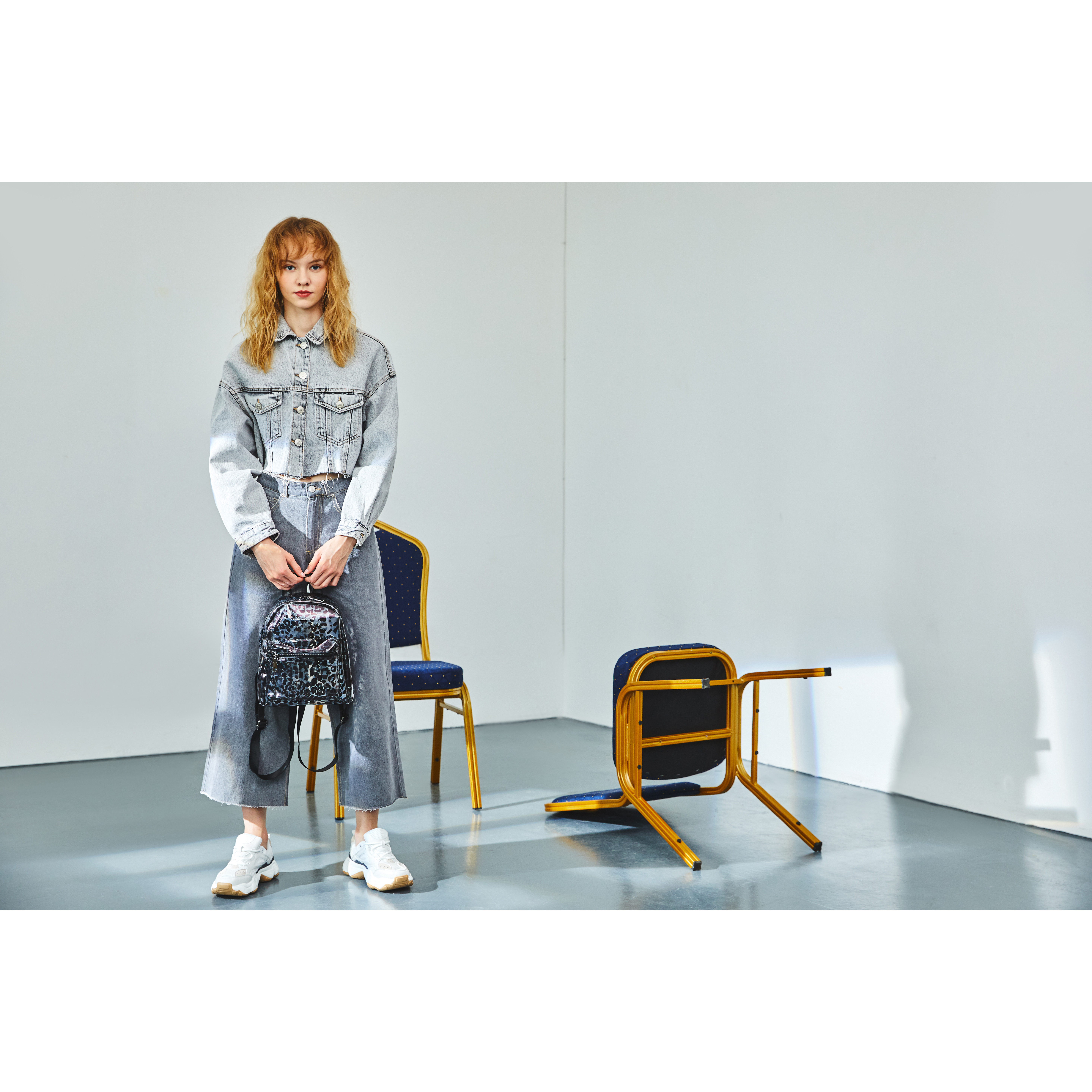 Anii XS Clear Backpack Zip Round Pkt Det