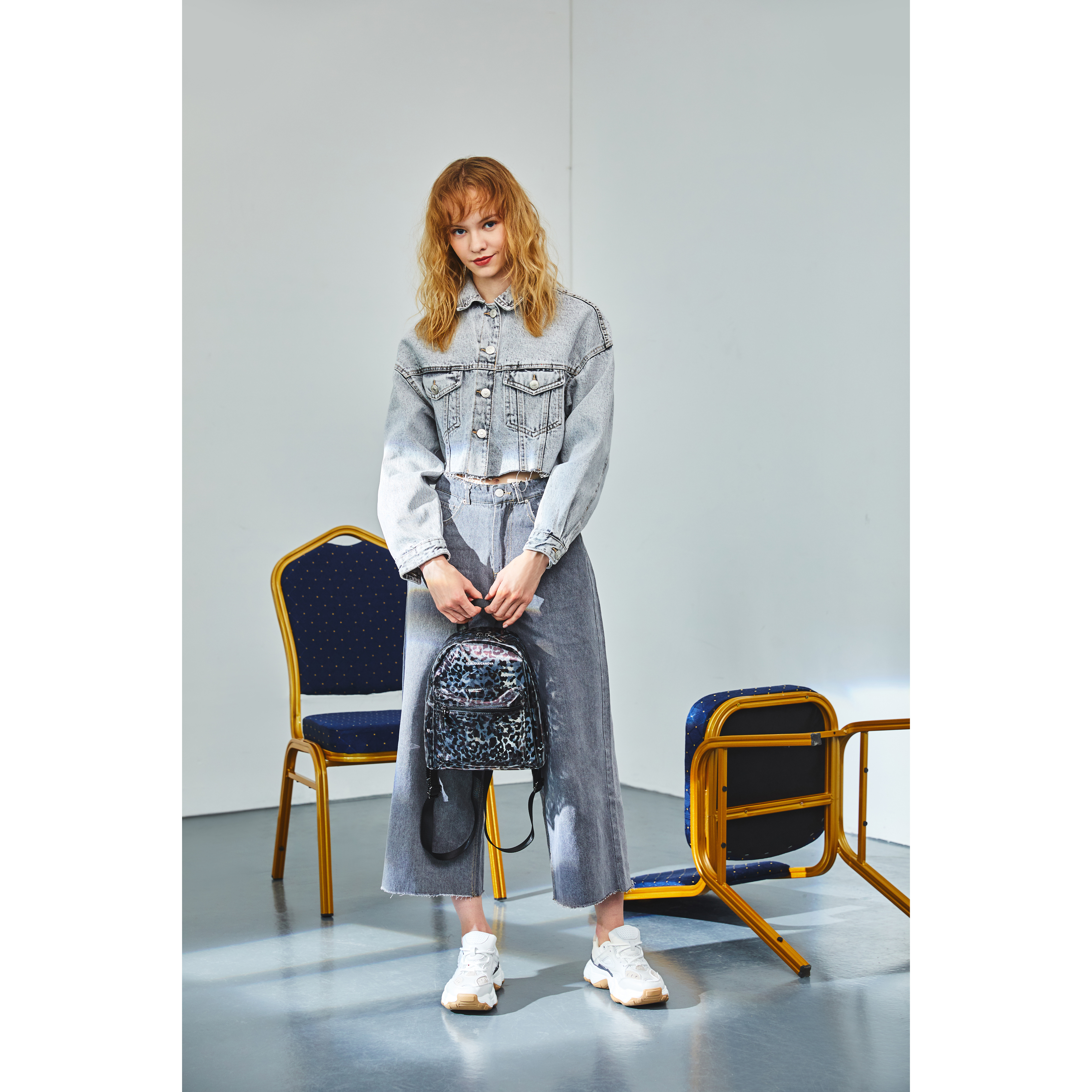 Anii XS Clear Backpack Zip Round Pkt Det