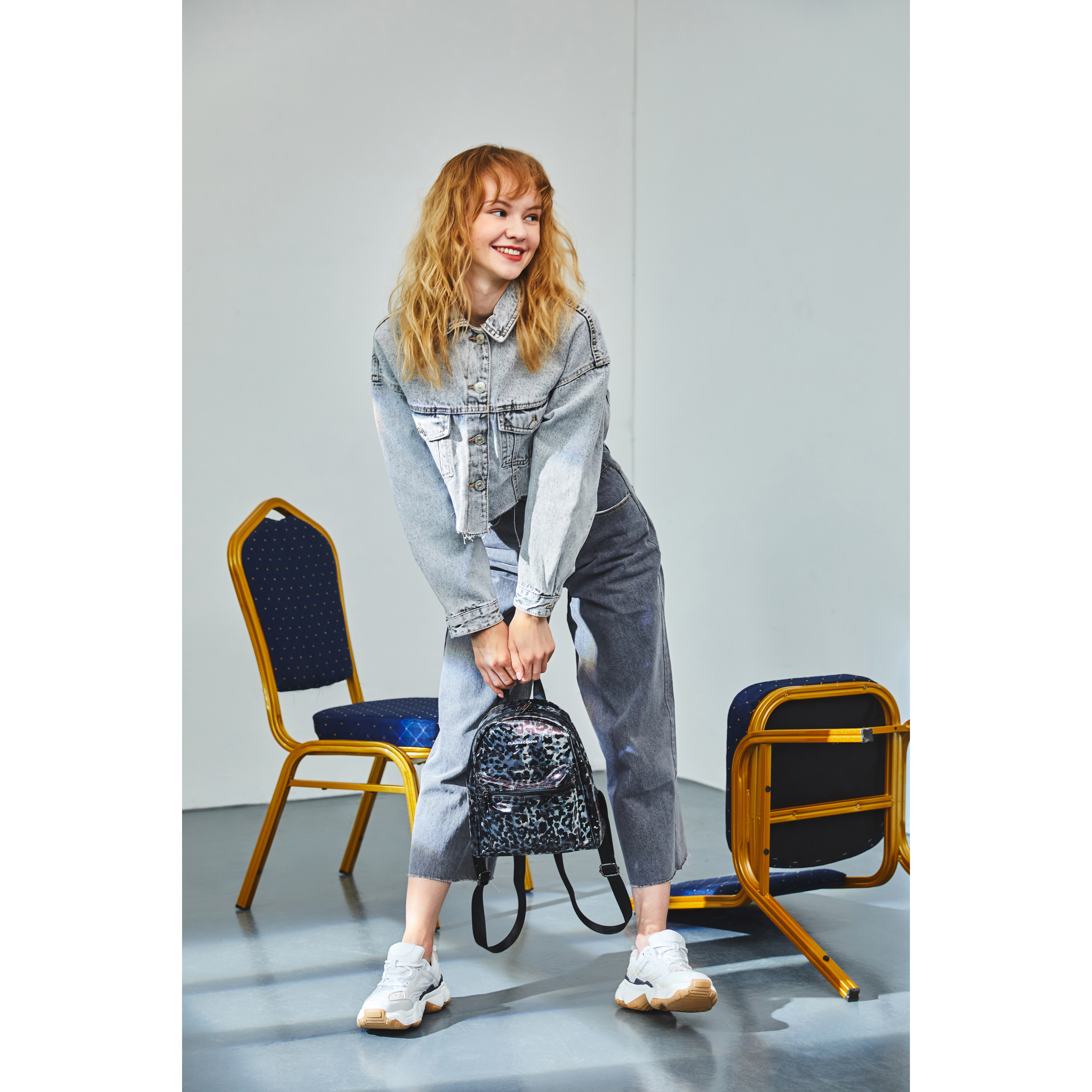 Anii XS Clear Backpack Zip Round Pkt Det