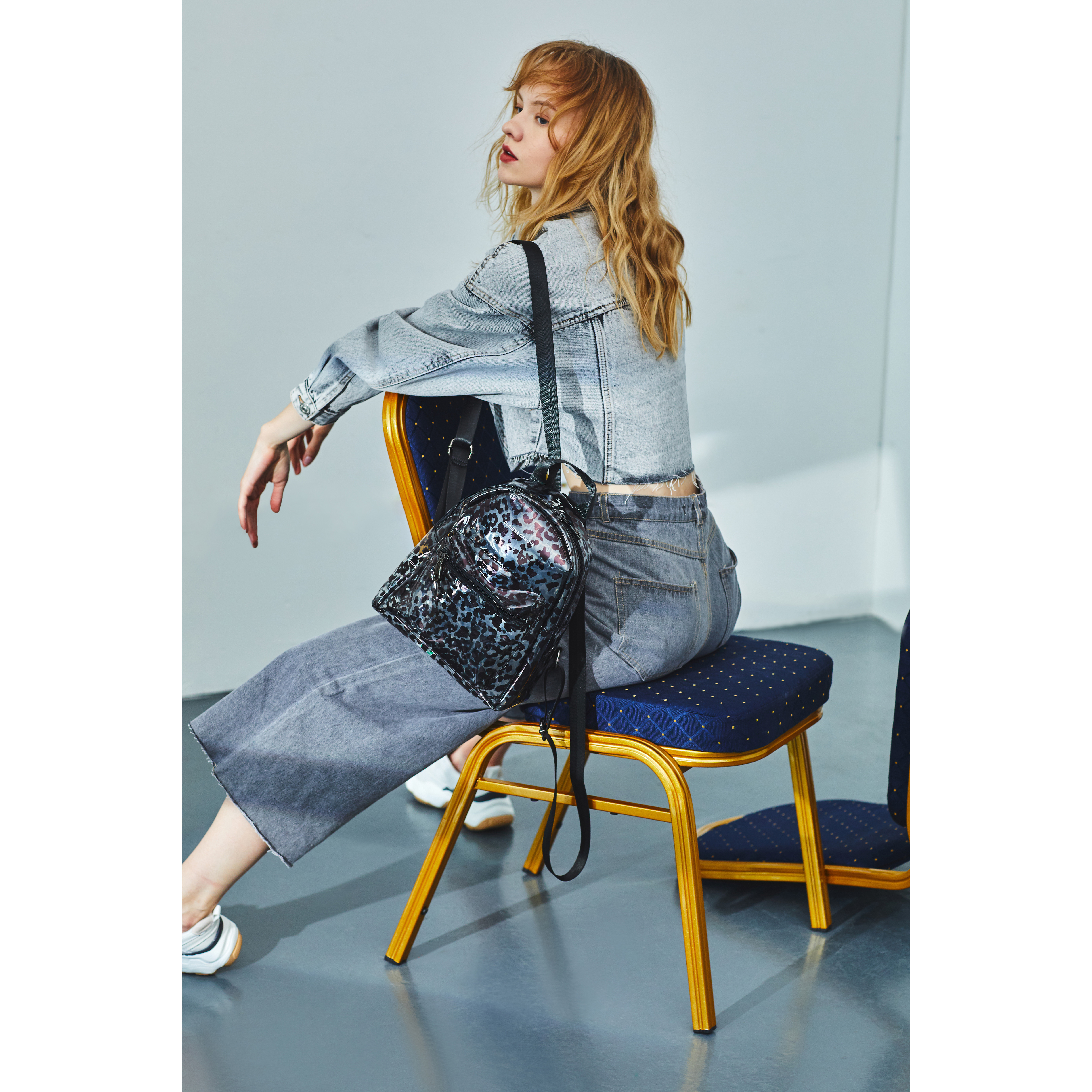 Anii XS Clear Backpack Zip Round Pkt Det