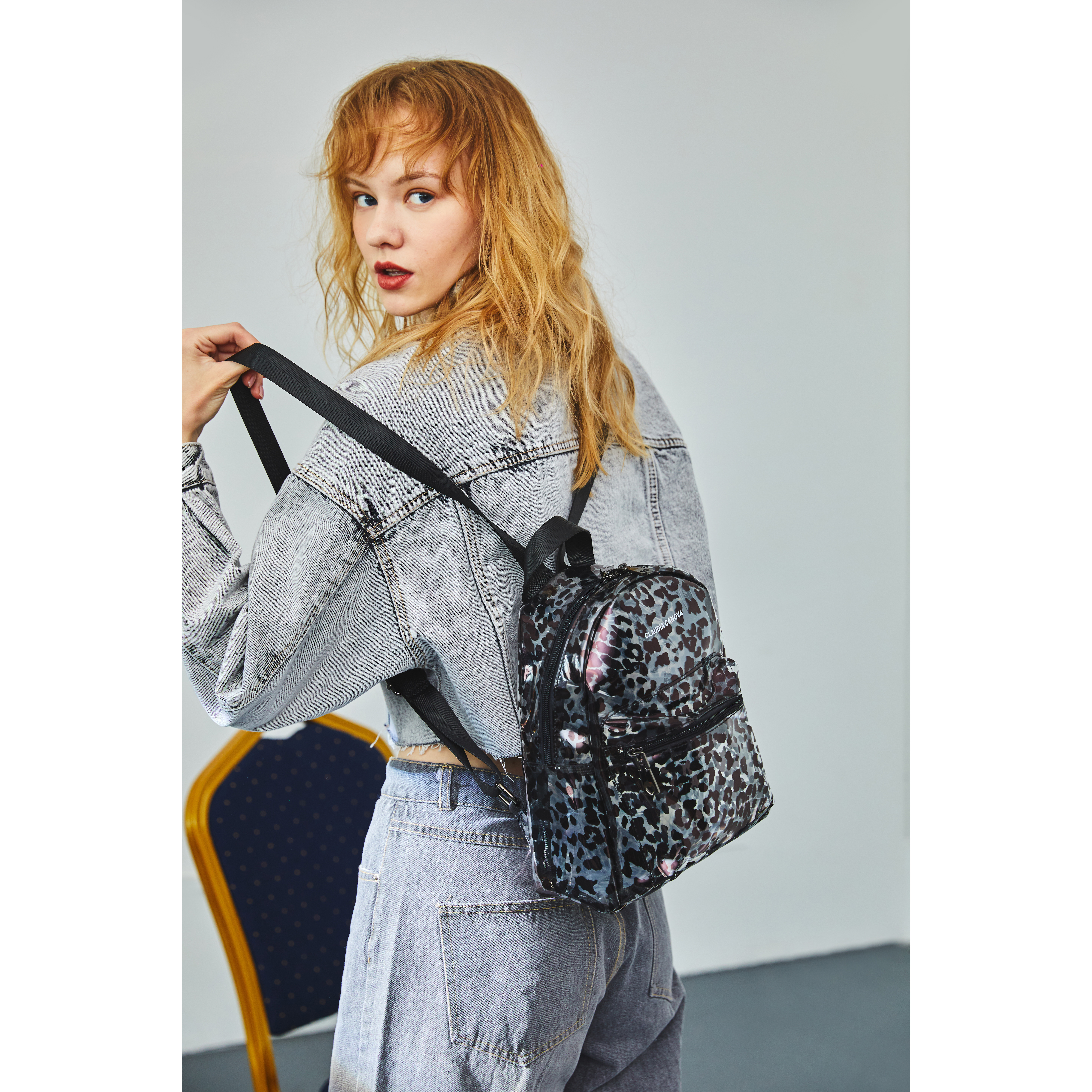 Anii XS Clear Backpack Zip Round Pkt Det