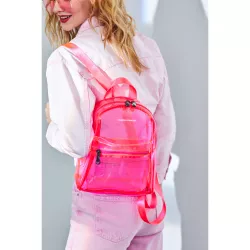 Anii Xs Clear Backpack Zip Round Pkt Det