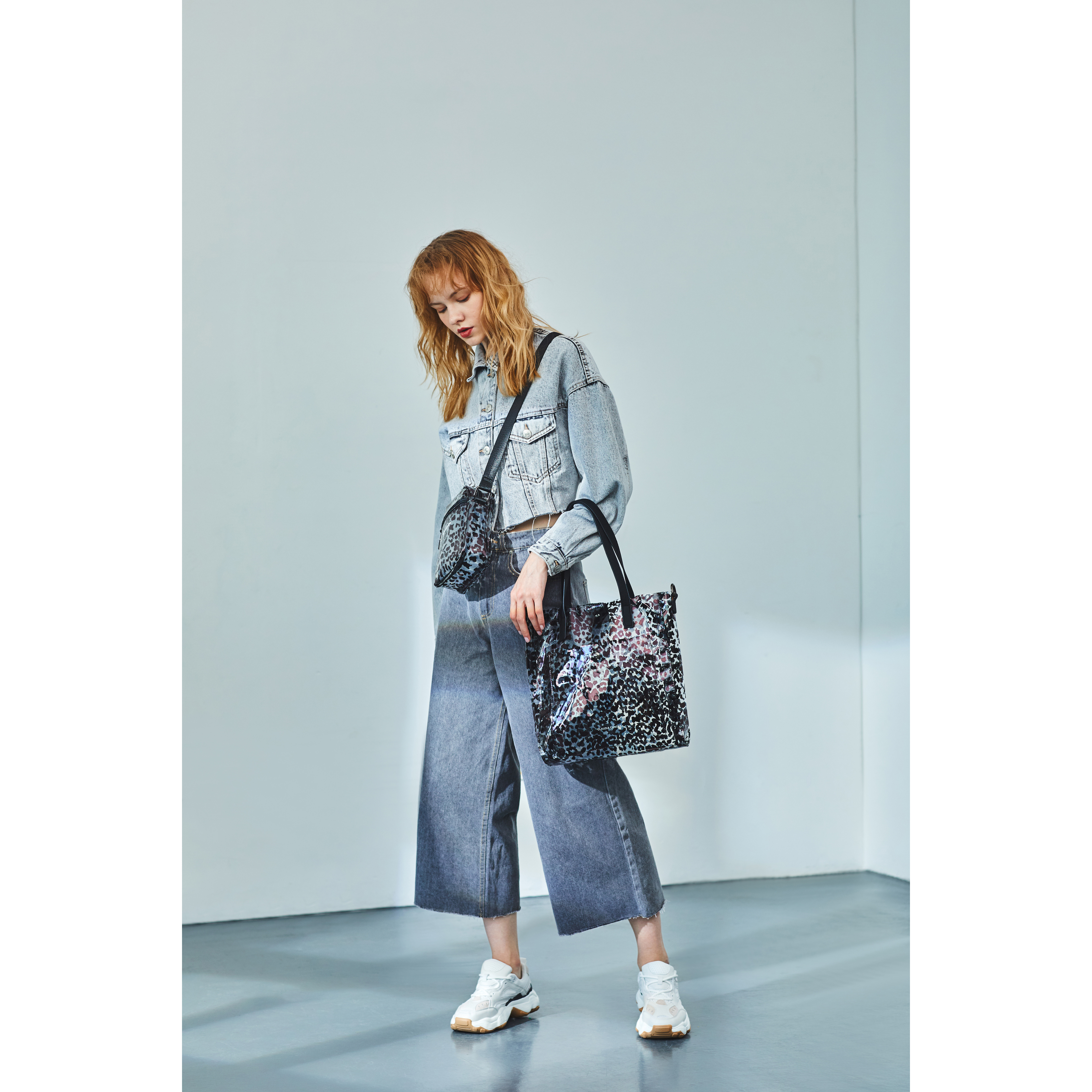 Donella Clear Twin Strap Tote and Inner