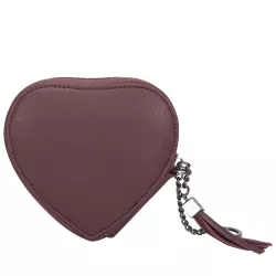 Zip Round Heart Shaped Purse