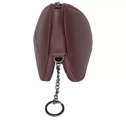 Zip Round Heart Shaped Purse