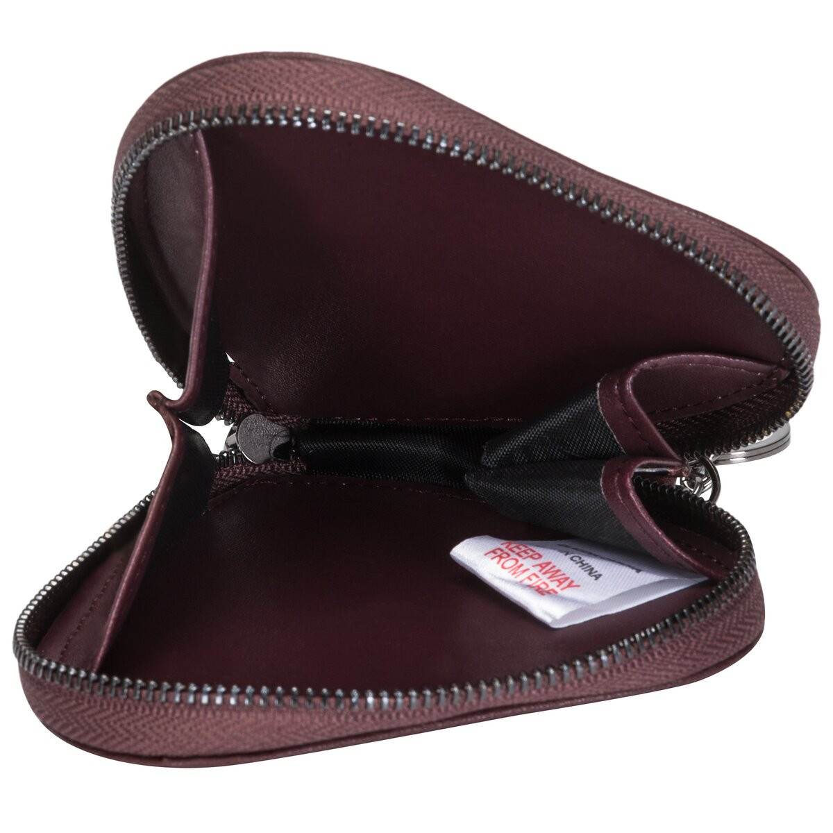 Zip Round Heart Shaped Purse