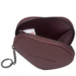 Zip Round Heart Shaped Purse