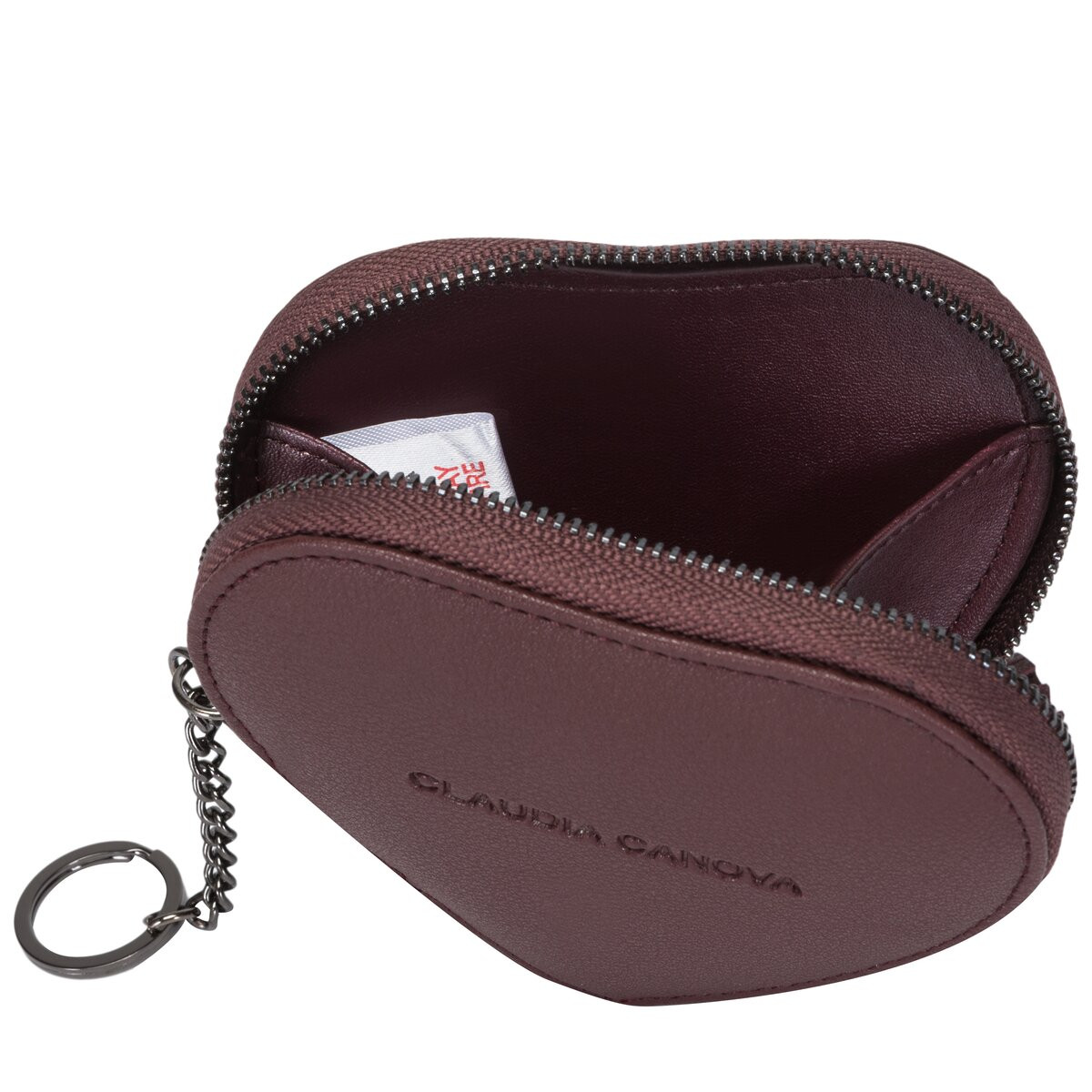 Zip Round Heart Shaped Purse