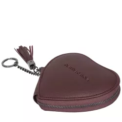 Zip Round Heart Shaped Purse