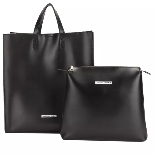 Vanessa Box Style Tote With Inner Pouch