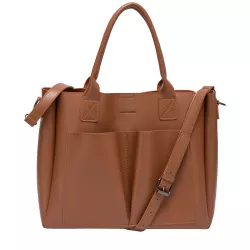 Megan Xl Front Pocketed Tote Bag