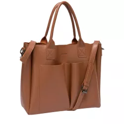 Megan Xl Front Pocketed Tote Bag