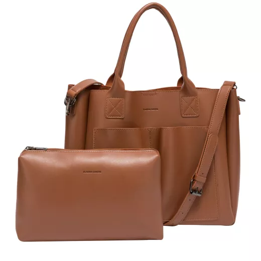 Megan Xl Front Pocketed Tote Bag