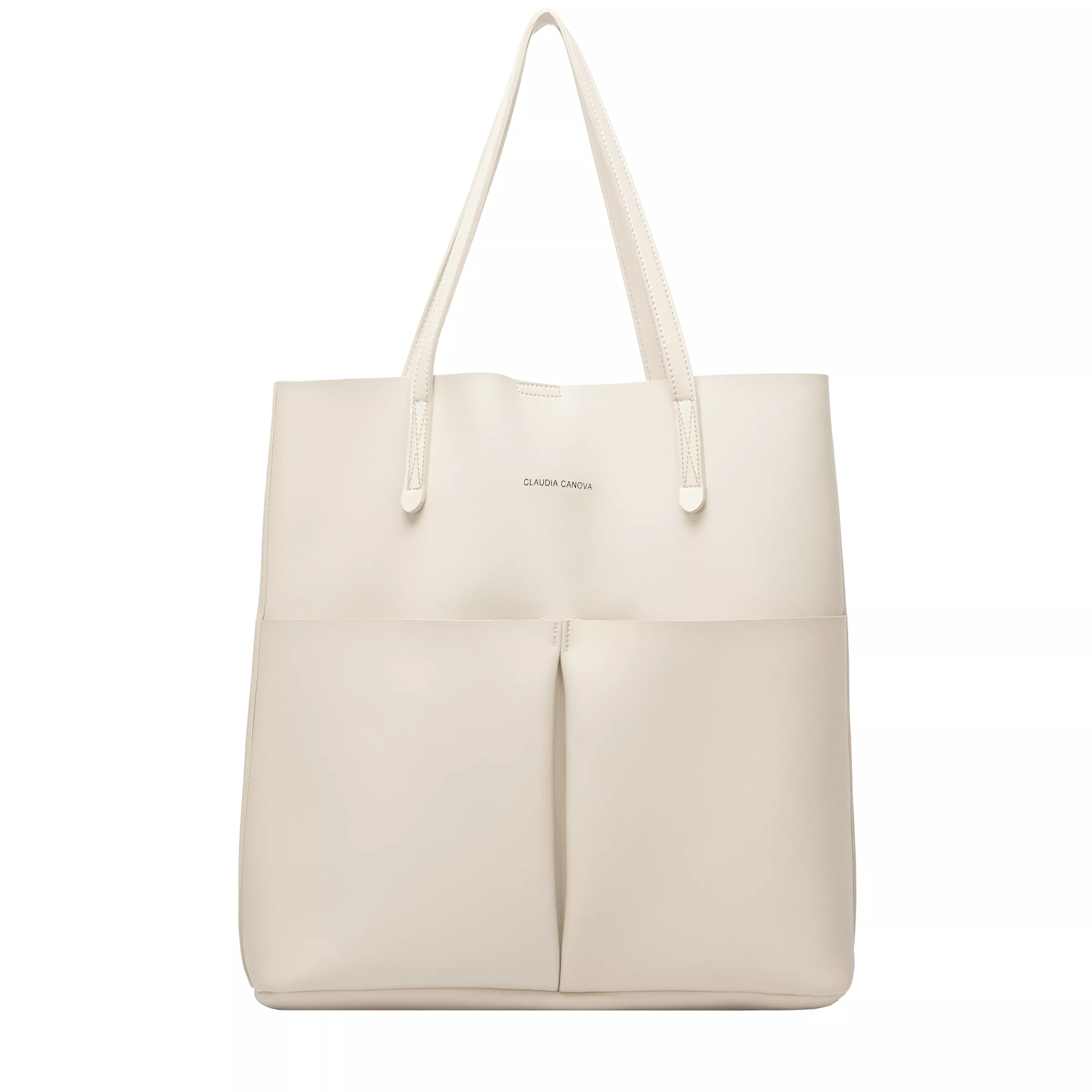 Unlined Pocket Shopper Tote Bag